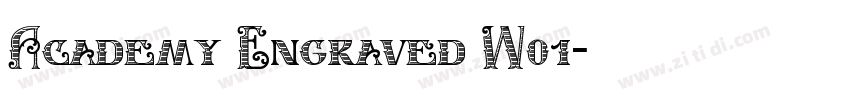 Academy Engraved W01字体转换